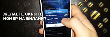 Hogyan készítsünk egy Beeline a rejtett számot (rejtett) Hogyan készítsünk egy Beeline a rejtett számot