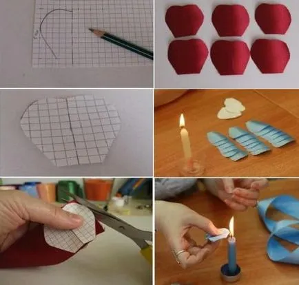Hogyan készítsünk egy virágot a szatén szalag