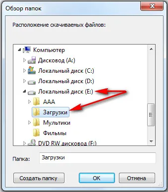 Hogyan hozzunk létre egy letöltési mappát a Google Chrome - PC „repülés”