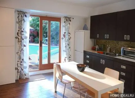 Hogyan varrni függönyök a konyhában kezével rövid, római, lambrequins, osztrák