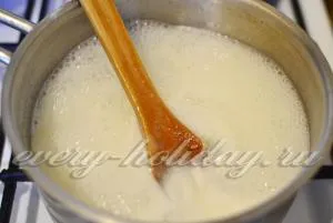 Égetett cukor tej, a recept egy fotót