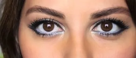 Lehetőségek esti make-up barna szeme fotókkal és videó