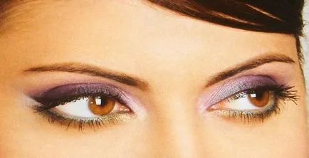 Lehetőségek esti make-up barna szeme fotókkal és videó