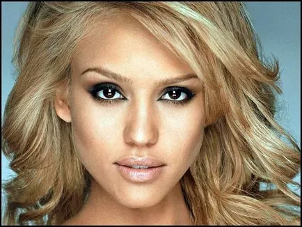 Este make-up barna szeme - lépésről lépésre fotó