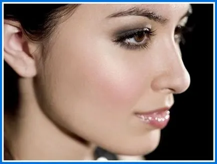 Este make-up barna szeme - lépésről lépésre fotó