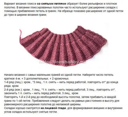 Hogyan kötött rakott szoknya