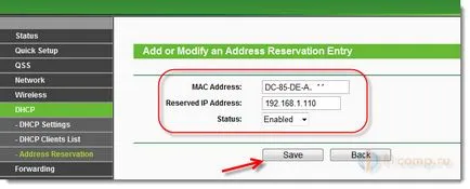 Hogyan állítsuk be a routert, hogy statikus IP-cím MAC címét a készülék, számítógép (kapcsolat sebessége letöltés) Hogyan állítsuk be a routert, hogy statikus IP-cím MAC címét a készülék, számítógép