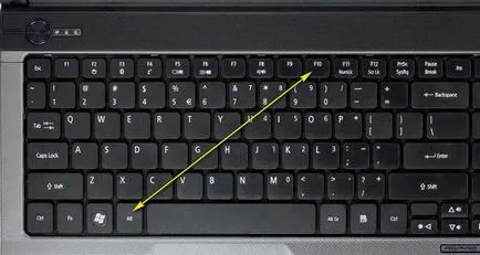 Hogyan lehet visszaállítani a rendszert egy laptop acer