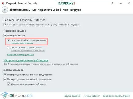 Mivel a Kaspersky kivételt hozzáadni