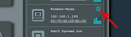 Tiltani valakit egy router asus