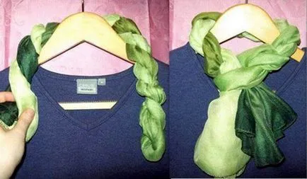 Hogyan lehet lekötni egy szép sálat Photo utasítások (kiegészítők nők) Hogyan lehet lekötni egy szép sálat Photo utasítások