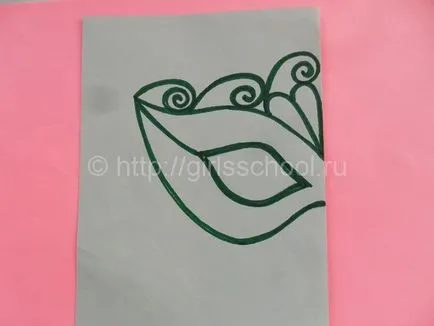 Farsangi maszkok saját kezével, lányok iskolába