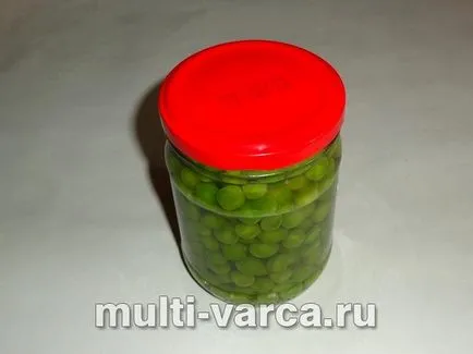 Konzervált zöldborsó télen