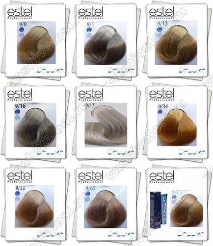Hajfesték Estel szakmai színpaletta képek és vélemények