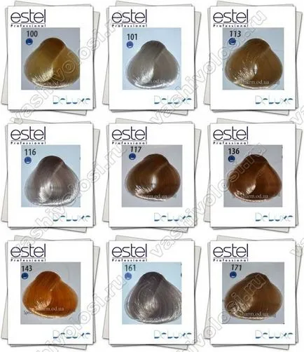 Hajfesték Estel szakmai színpaletta képek és vélemények