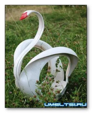 Swan gumiabroncs lépésről lépésre, rajz, fotó