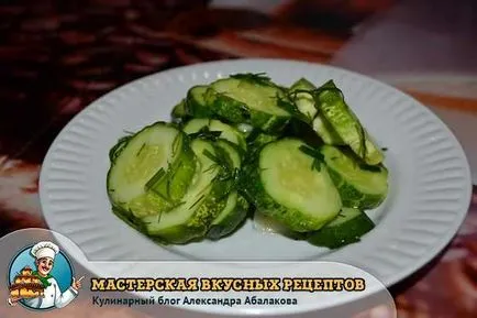 Sós uborka egy csomagban - egyszerű recept