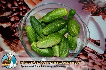 Sós uborka egy csomagban - egyszerű recept