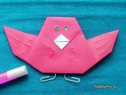 Mesterkurzus origami madár papír gyerekeknek - Tengeri hobby
