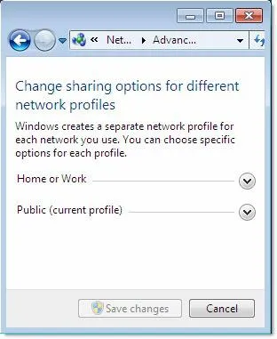 Megosztás mappa Windows 7