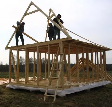 Kezdők 6x4 kocka ház saját kezűleg 1 szezonra! (40 kép), szibériai háztartási