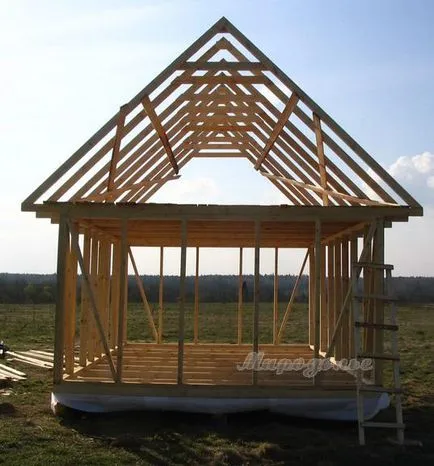 Kezdők 6x4 kocka ház saját kezűleg 1 szezonra! (40 kép), szibériai háztartási