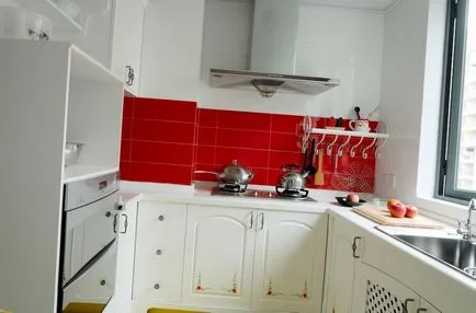 Újratervezés a konyha a Hruscsov fotó, design a kis és nagy edények (Hruscsov) Újratervezés a konyha a Hruscsov fotó, design a kis és nagy edények