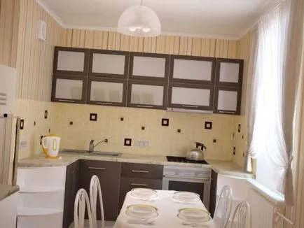 Újratervezés a konyha a Hruscsov fotó, design a kis és nagy konyha (átalakítás) Újratervezés a konyha a Hruscsov fotó, design a kis és nagy edények