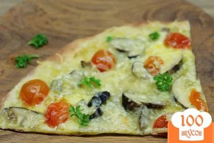 Pizza recept lépéseket gombák paradicsom (pizza) Pizza gombával paradicsom recept lépésről lépésre