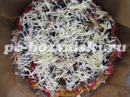 Pizza gombával és paradicsommal recept Pizza gombával és paradicsommal recept