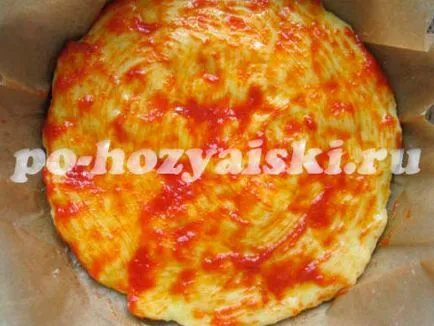 Pizza gombával és paradicsom, recept (gombák) Pizza gombával és paradicsommal recept
