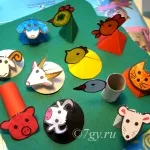 Crafts ki a színes papír és alkalmazási sablonok