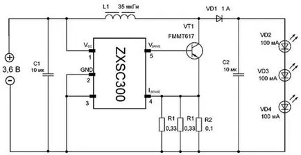 Csatlakozás Power LED 5 és 12 V-os áramkör leírása