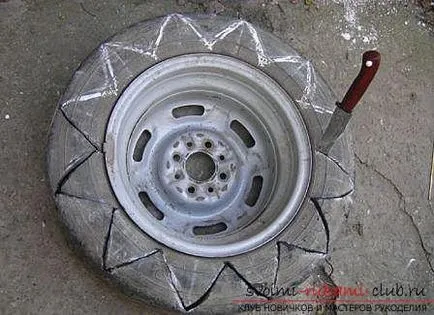 Ezekből készült gumiabroncsok, cikkek Tire a kezüket, hogyan lehet egy hattyú ki egy régi gumiabroncs lendül