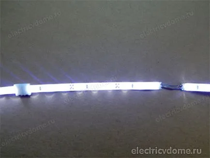 Csatlakoztatása LED csík a kezével (csatlakoztassa LED szalag) Csatlakoztatása LED csík a kezével