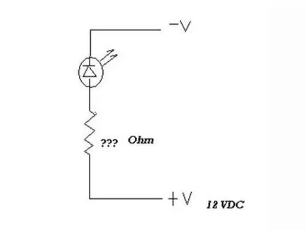 Csatlakozó LED 12 Volt
