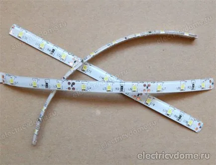 Csatlakoztatása LED csík a kezével (kapcsolat) Csatlakoztatása LED csík a kezével