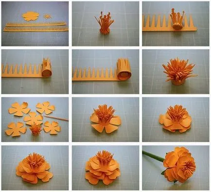 Papírból készült cikkek szakaszosan (lépésenként Crafts papír) Papírból készült cikkek szakaszos