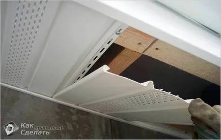 Binder ereszek saját kezűleg - szegély függetlenül a tető túlnyúlás