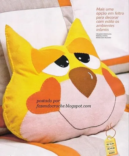 Párnák játékok saját kezűleg (minták és kötés rendszer) (Pattern párna játék formájában) Párnák játékok saját kezűleg (minták és kötés rendszer)