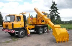 Népszerű kotrógép tervező UDS-114 útépítés