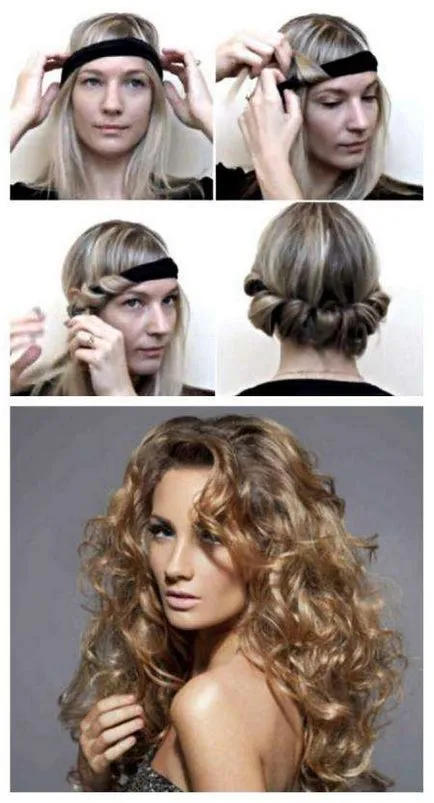 Hairbands haj - hogyan kell viselni őket (frizura velük), hogy hogyan lehet a saját kezét