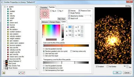 A program létrehozására különleges hatások particleillusion, hogyan kell egy filmet