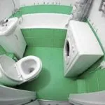 Fürdőszoba felújítás érdekében Hruscsov működik, design (működik) Fürdőszoba felújítás érdekében Hruscsov működik, design