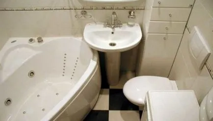 Fürdőszoba felújítás érdekében Hruscsov működik, design (működik) Fürdőszoba felújítás érdekében Hruscsov működik, design