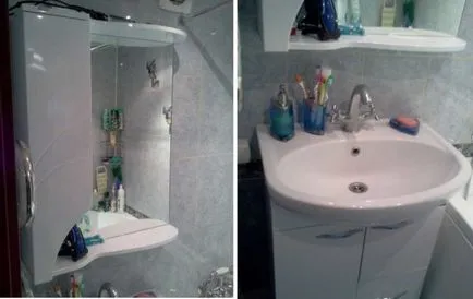 Fürdőszoba felújítás érdekében Hruscsov működik, design (Hruscsov) Fürdőszoba felújítás érdekében Hruscsov működik, design