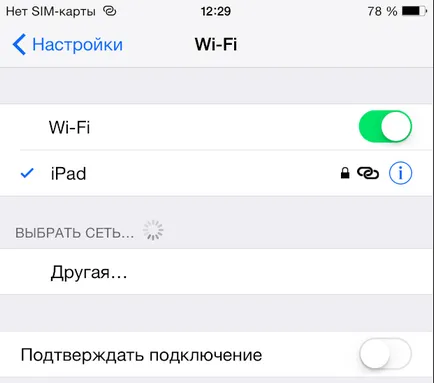 Tethering iPad vagy iPhone, iPad szól