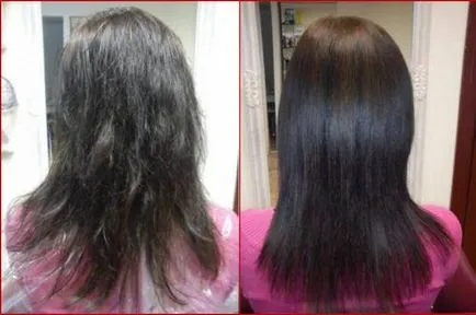 Vlogs keratin haj helyreállítása előtt és után (helyreállítás) Vlogs keratin haj helyreállítása előtt és után