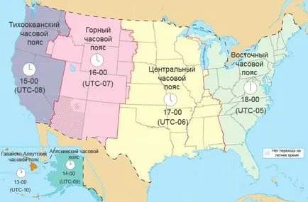 Időeltolódás Amerika Discover America