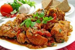 Recept chakhokhbili Chicken Georgian (chakhokhbili) Chakhokhbili Recept Csirke grúz